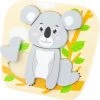 Ulysse Couleurs D'Enfance Houten Vormen Puzzel - Koala - 6 Stukjes 1 Ulysse Couleurs D'Enfance Houten Vormen Puzzel - Koala - 6 Stukjes -Puzzels Verkoop 550x551