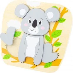 Ulysse Couleurs D'Enfance Houten Vormen Puzzel - Koala - 6 Stukjes
