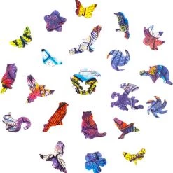 UNIDRAGON Houten Puzzel Dier - Uitstralende Wasbeer - 281 Stukjes - King Size 30x40 Cm -Puzzels Verkoop 550x555