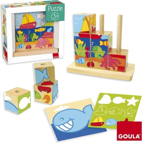 Goula Houten Stapelpuzzel Zee 6 Goula Houten Stapelpuzzel Zee - Afbeelding 4