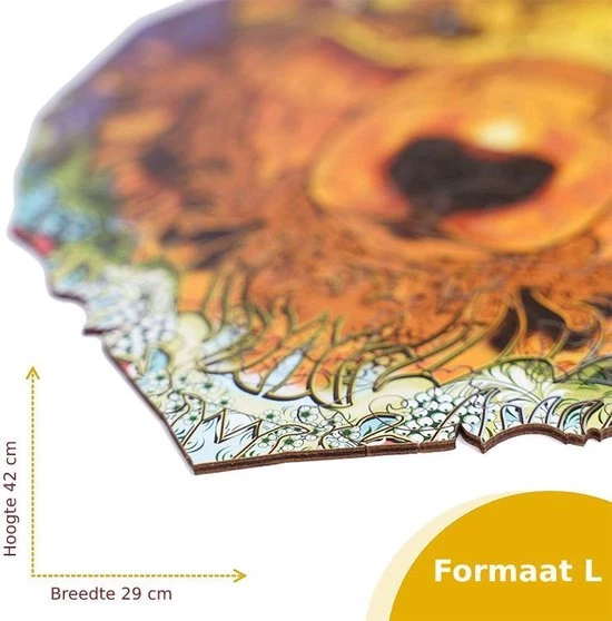 Industor® - Houten Beer Jigsaw Puzzle A3 - Dierenfiguur Puzzels - Houten Wolf Dieren Puzzel - Educatieve Puzzel In Verschillende Kleuren - Ontspanning & Relaxen - Volwassenen En Kinderen - Unieke Vorm En Creatief 6 Industor® - Houten Beer Jigsaw Puzzle A3 - Dierenfiguur Puzzels - Houten Wolf Dieren Puzzel - Educatieve Puzzel In Verschillende Kleuren - Ontspanning & Relaxen - Volwassenen En Kinderen - Unieke Vorm En Creatief - Afbeelding 4