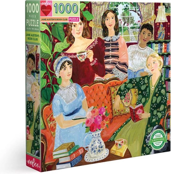 EeBoo Jane Austen's Book Club Blokpuzzel 1000 Stuk(s) Kunst 5 EeBoo Jane Austen's Book Club Blokpuzzel 1000 Stuk(s) Kunst - Afbeelding 3