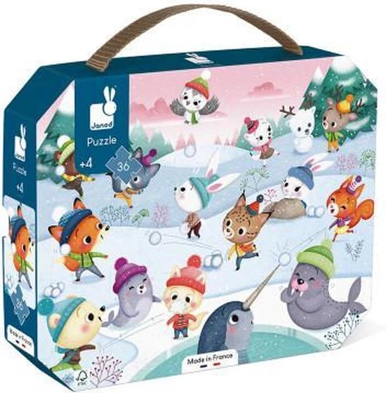Janod Puzzel - Sneeuwfeest 3 Janod Puzzel - Sneeuwfeest