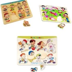 Playwood Knop Puzzel Sport-dreamjob-big Surprise U Krijgt 3 Assorti Geleverd