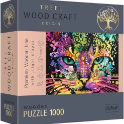 Trefl Hout Kleurrijke Kat Puzzel - 1000 Stukjes