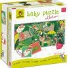 Ludattica Puzzels: DE JUNGLE - Baby Puzzel 18x18x10,5cm, 8 Puzzels Van 4 Stukjes (16x16cm) Vormen Op De Achterkant Een Puzzel Van 32 Stukjes, 2+ -Puzzels Verkoop 550x572 1