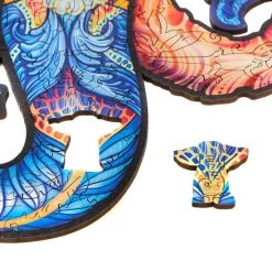 UNIDRAGON Houten Puzzel Dier - Eeuwige Olifant - 194 Stukjes - Medium 34x26 Cm -Puzzels Verkoop 550x578 9