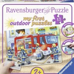Ravensburger De Brandweer Komt Te Hulp Plastic Puzzle - 12 Stukjes - Kinderpuzzel