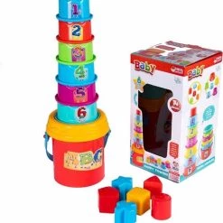 Dede- Baby Puzzel-Vrolijke Torens-12+ Maanden-12 Stuks- STEM-Non Toxic 11 Dede- Baby Puzzel-Vrolijke Torens-12+ Maanden-12 Stuks- STEM-Non Toxic -Puzzels Verkoop 550x584