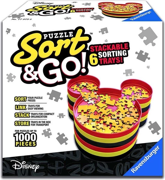 Sorteerbakjes Puzzel Mickey Mouse 6 Stukjes Ravensburger 3 Sorteerbakjes Puzzel Mickey Mouse 6 Stukjes Ravensburger