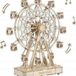 Viking Choice 3D Puzzel - Houten Bouwpakket - Reuzenrad - 232 Stukjes