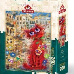 Art Puzzle The Red Cat 260 XXL Puzzel Met Grote Stukken Voor Senioren