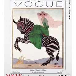 The New York Puzzle Company New York Puzzle Company Lady On A Zebra - 500 Pieces -Puzzels Verkoop 550x621