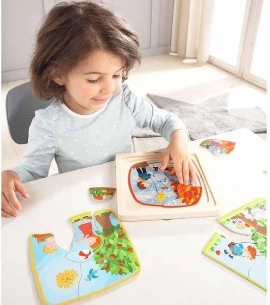 HABA Houten Puzzel - Mijn Favoriete Seizoen 6 HABA Houten Puzzel - Mijn Favoriete Seizoen - Afbeelding 4