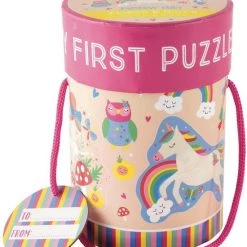 Floss & Rock Puzzels Unicorn - 11 X 15 Cm - 4 Puzzels