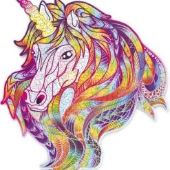 Wood Trick Sprankelende Eenhoorn - Houten Vormpuzzel