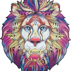 FEMUR Leeuw - A3-formaat - Dierenpuzzel - Houten Puzzel - Puzzel - Jiggsaw - Dieren Legpuzzel - 150 Stukjes