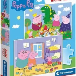 Clementoni Peppa Pig Puzzel 2x20st -Puzzels Verkoop 550x675