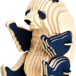 De Bouwplaats Bouwpakket 3D Puzzel Panda - Hout -Puzzels Verkoop 550x690 1