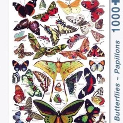 The New York Puzzle Company New York Puzzle Company Butterflies~Papillons - 1000 Pieces -Puzzels Verkoop 550x690