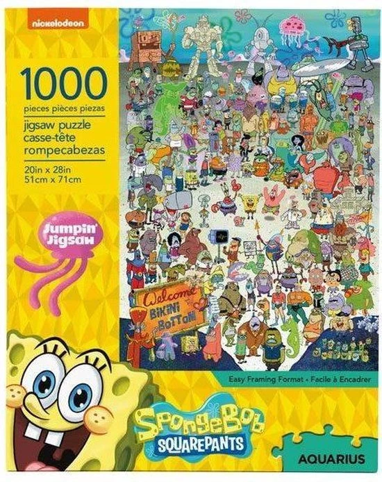 Aquarius SPONGEBOB SQUAREPANTS - Cast - Puzzle 1000P 3 Aquarius SPONGEBOB SQUAREPANTS - Cast - Puzzle 1000P