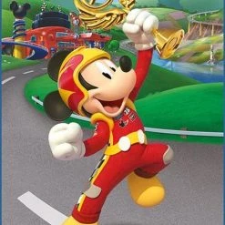 Clementoni - Puzzelblokken - Mickey And The Roadster Racers - 12 Blokken - Disney -Puzzels Verkoop 550x759 3