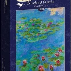 Art By BlueBird Claude Monet - Water Lilies, 1917 (kunstpuzzel, 1000 Stukjes)