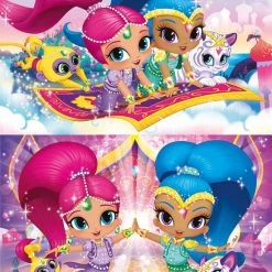 Clementoni - Superkleur Puzzel - Shimmer And Shine - 2x20 Stukjes -Puzzels Verkoop 550x763 2