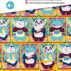 Ravensburger Mix & Match Puzzel Rockende Dieren - 3 X 24 Stukjes - Kinderpuzzel -Puzzels Verkoop 550x775 1