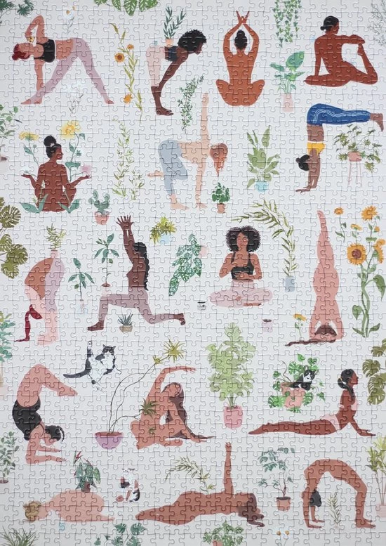 Plant Yoga Puzzel (1000 Stukjes) Van Piecely 4 Plant Yoga Puzzel (1000 Stukjes) Van Piecely - Afbeelding 2