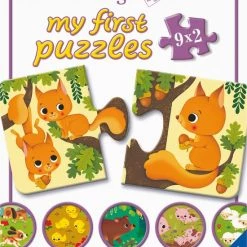 Ravensburger Dieren En Hun Kleintjes - My First Puzzles - 9x2 Stukjes - Kinderpuzzel