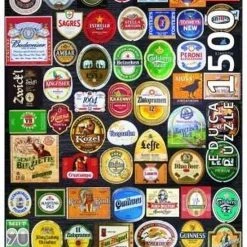 Enesco Educa Puzzle. Beer Labels Collage 1500 Teile -Puzzels Verkoop 550x812