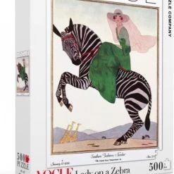 The New York Puzzle Company New York Puzzle Company Lady On A Zebra - 500 Pieces