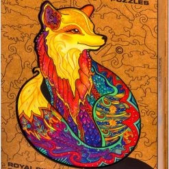 UNIDRAGON Houten Puzzel Dier - Verleidelijke Vos - 700 Stukjes - Royal Size 45x59 Cm -Puzzels Verkoop 550x819