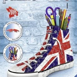 Ravensburger Sneaker Engelse Vlag - 3D Puzzel - 108 Stukjes